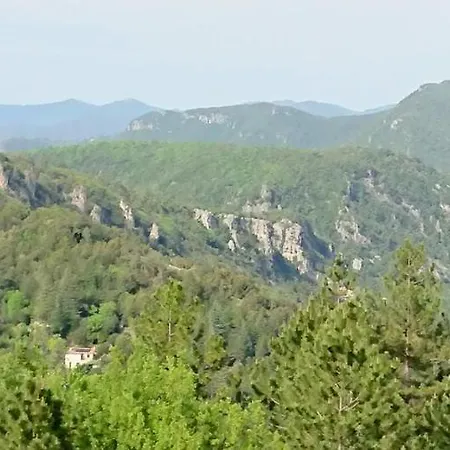 Gite En Cevennes Du Sud, Bergerie Restauree Au Rez De Jardin D'Une Bastide Avec Piscine, Vue Exceptionnelle, Authenticite Et Confort Saint-Laurent-le-Minier Exterior foto