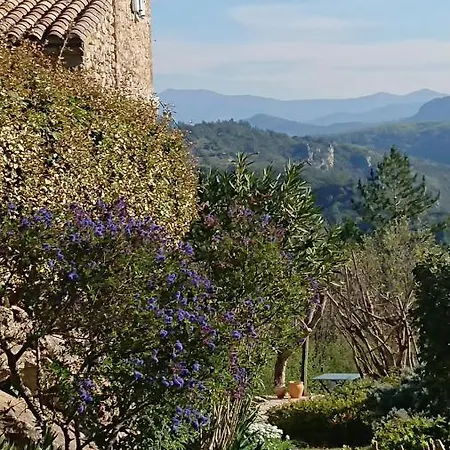 Gite En Cevennes Du Sud, Bergerie Restauree Au Rez De Jardin D'Une Bastide Avec Piscine, Vue Exceptionnelle, Authenticite Et Confort Saint-Laurent-le-Minier Exterior foto