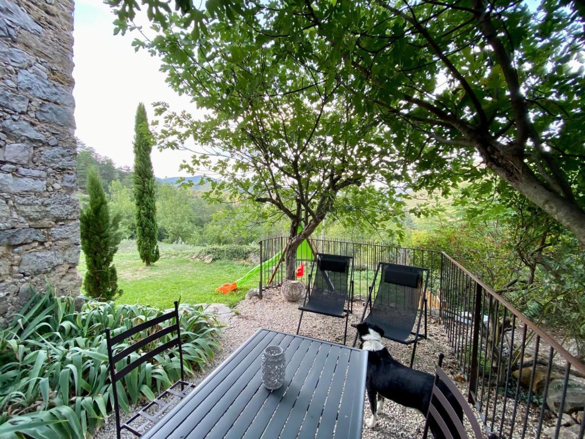 En Cevennes Du Sud, Bergerie Restauree Au Rez De Jardin D'une Bastide Avec Piscine, Vue Exceptionnelle, Authenticite Et Confort